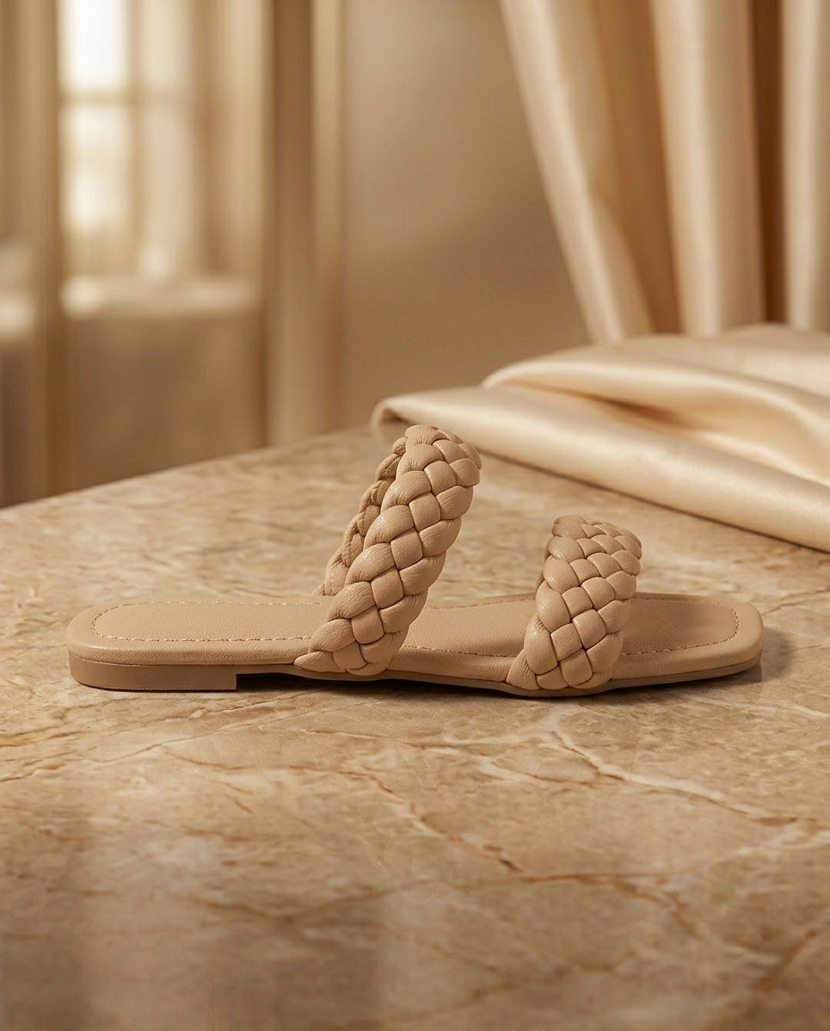 womens-open-toe-woven-flat-sandal-beige-sandal
